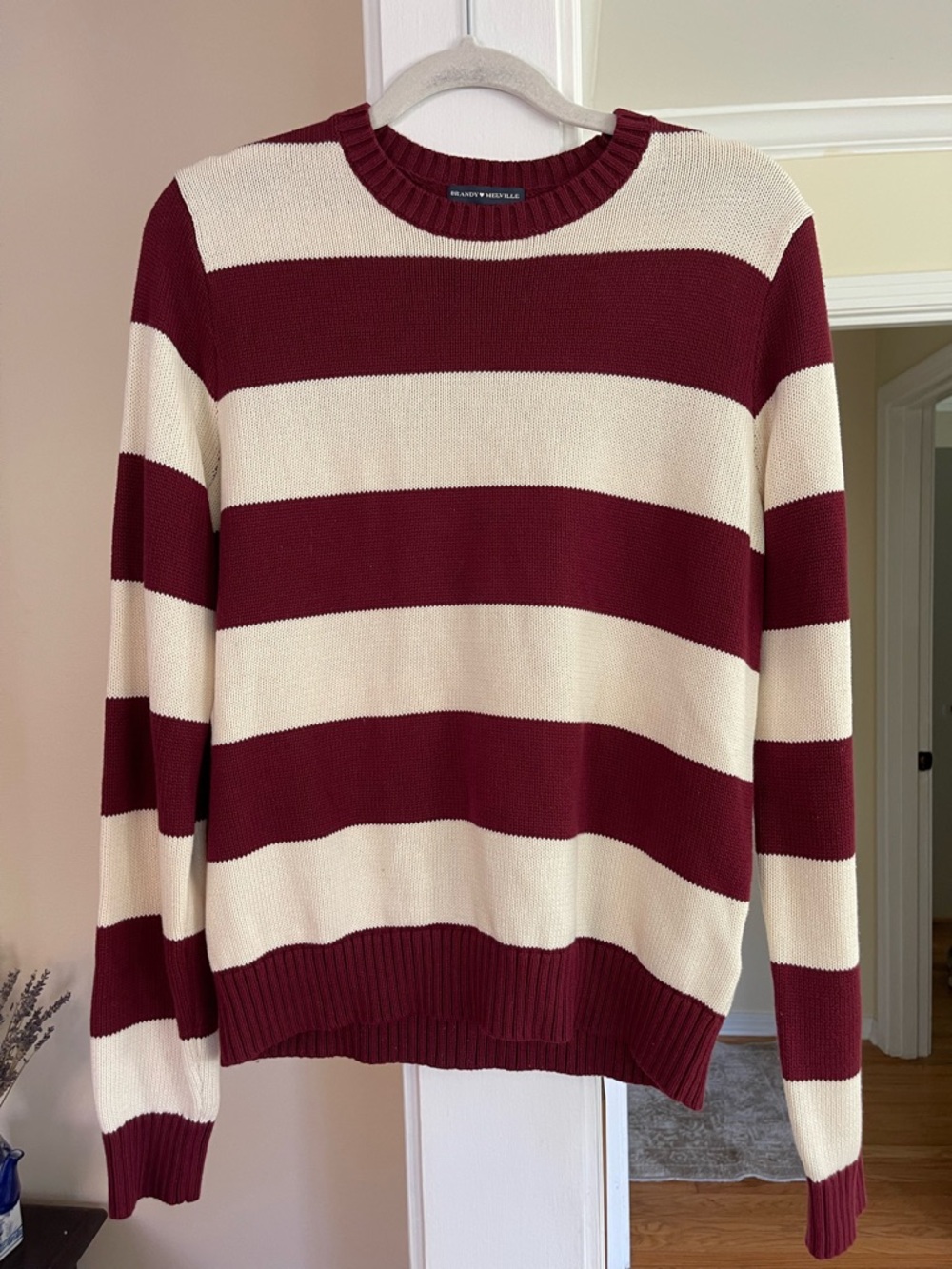 Brandy Melville Martha 100% Cotton Stripe Sweater
